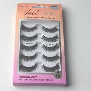 CALA Volt Winged  Faux Strip Volume Curl Flare Lash 5 Pairs Pack Set NWT